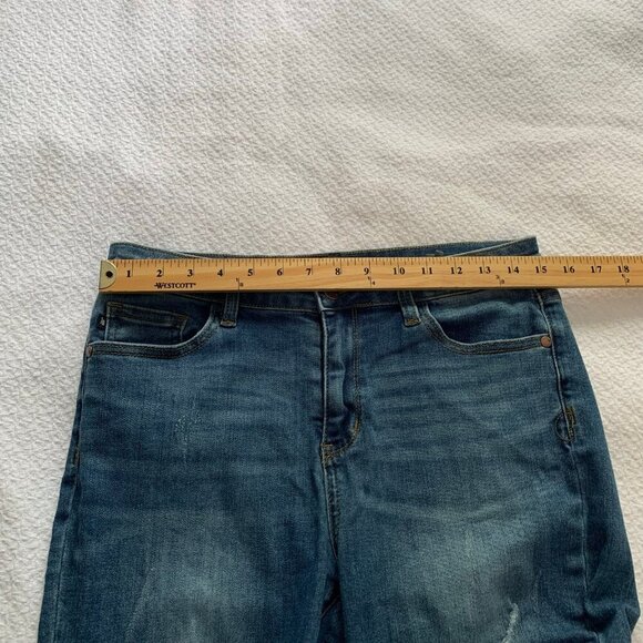 Judy Blue relaxed fit ankle lightly distressed skinny stretch denim jeans‎ pants - Picture 8 of 10